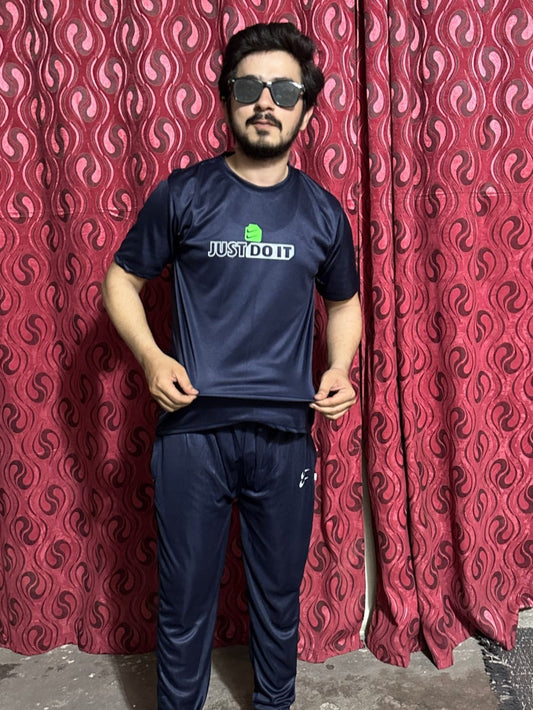 Men Summer Tracksuit Navy