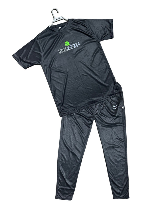 Men Summer Tracksuit Black