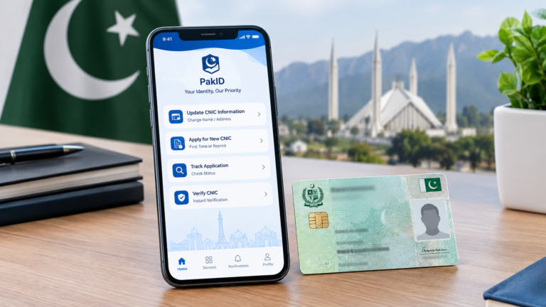 modify name address cnic pakid