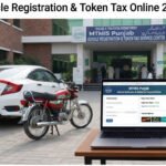 A close-up view of a motorcycle license plate being verified through the official MTMIS digital platform on a smartphone screen.